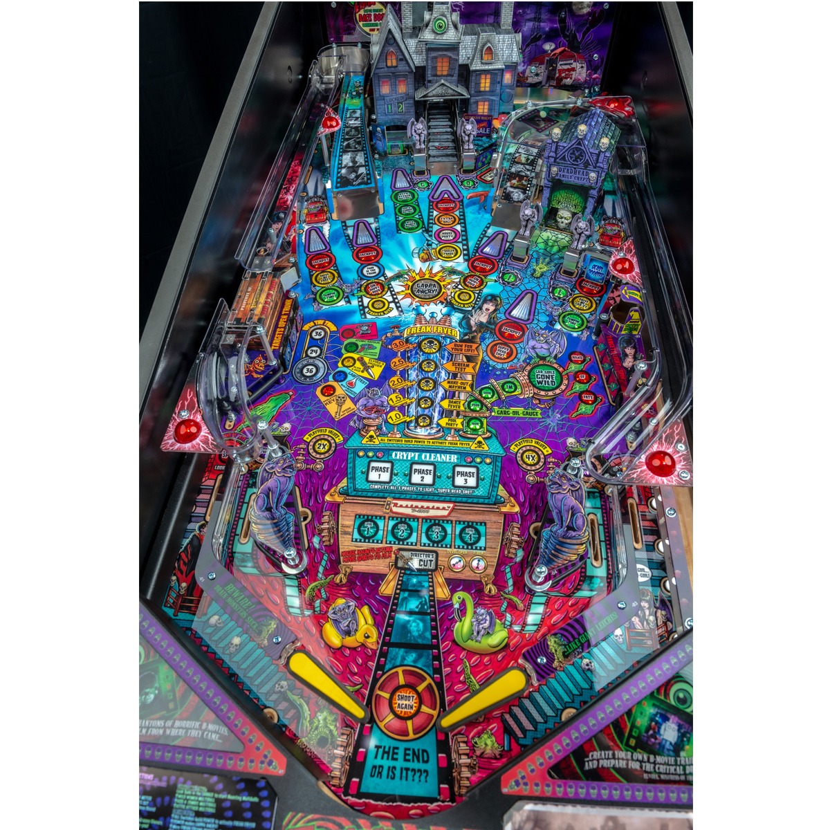elvira pinball machine vintage